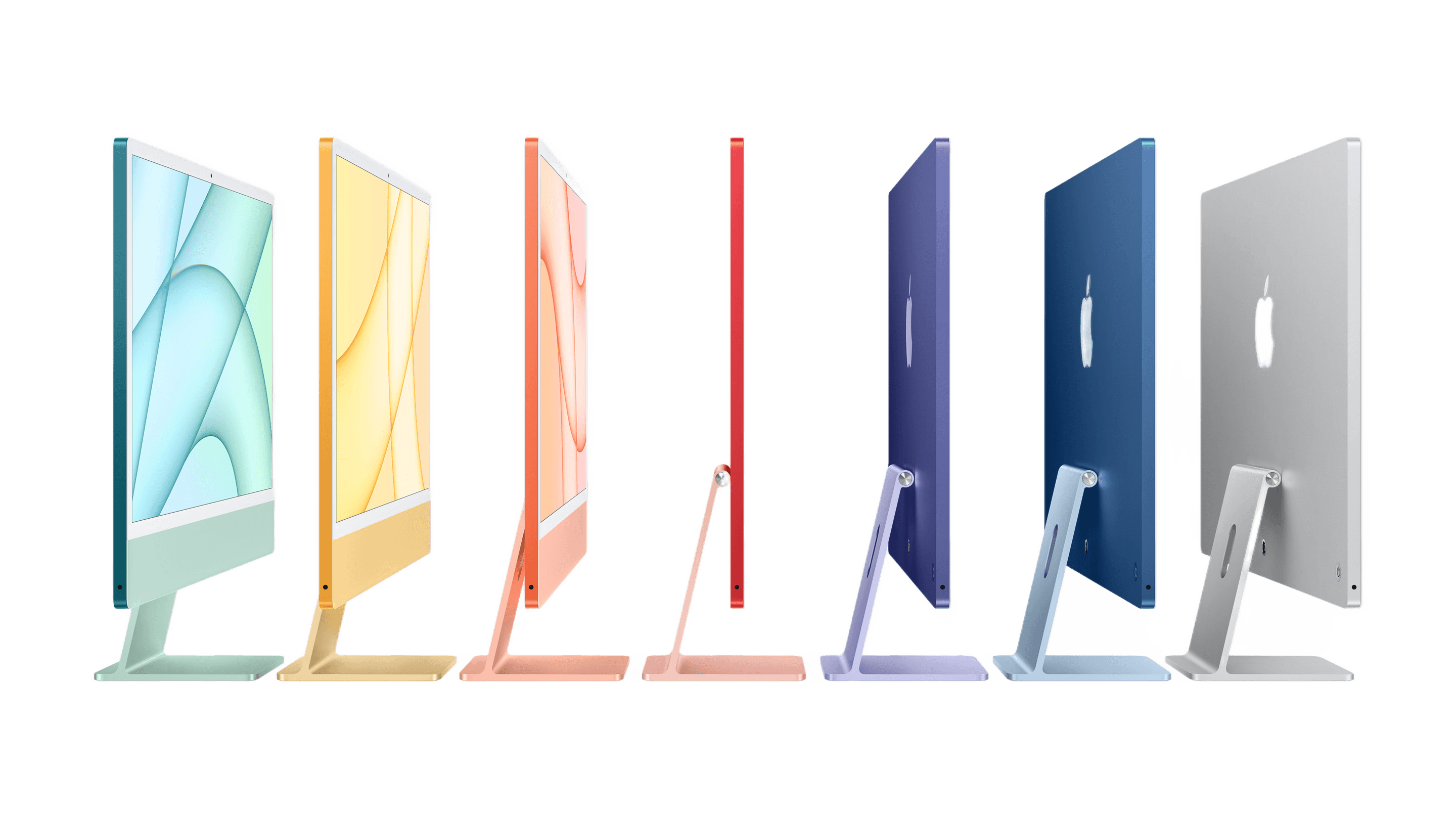 iMac 24" (2021), Apple M1 (CPU 8c / GPU 7c), 8 Go RAM, 256 Go SSD, Argent, Grade C+